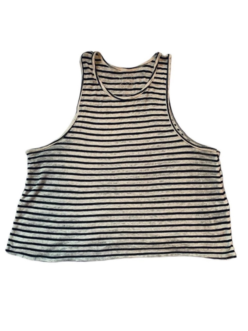 3 For $25 Urban Outfitters Striped High Neck Drop Armhole Racerback Tank Top